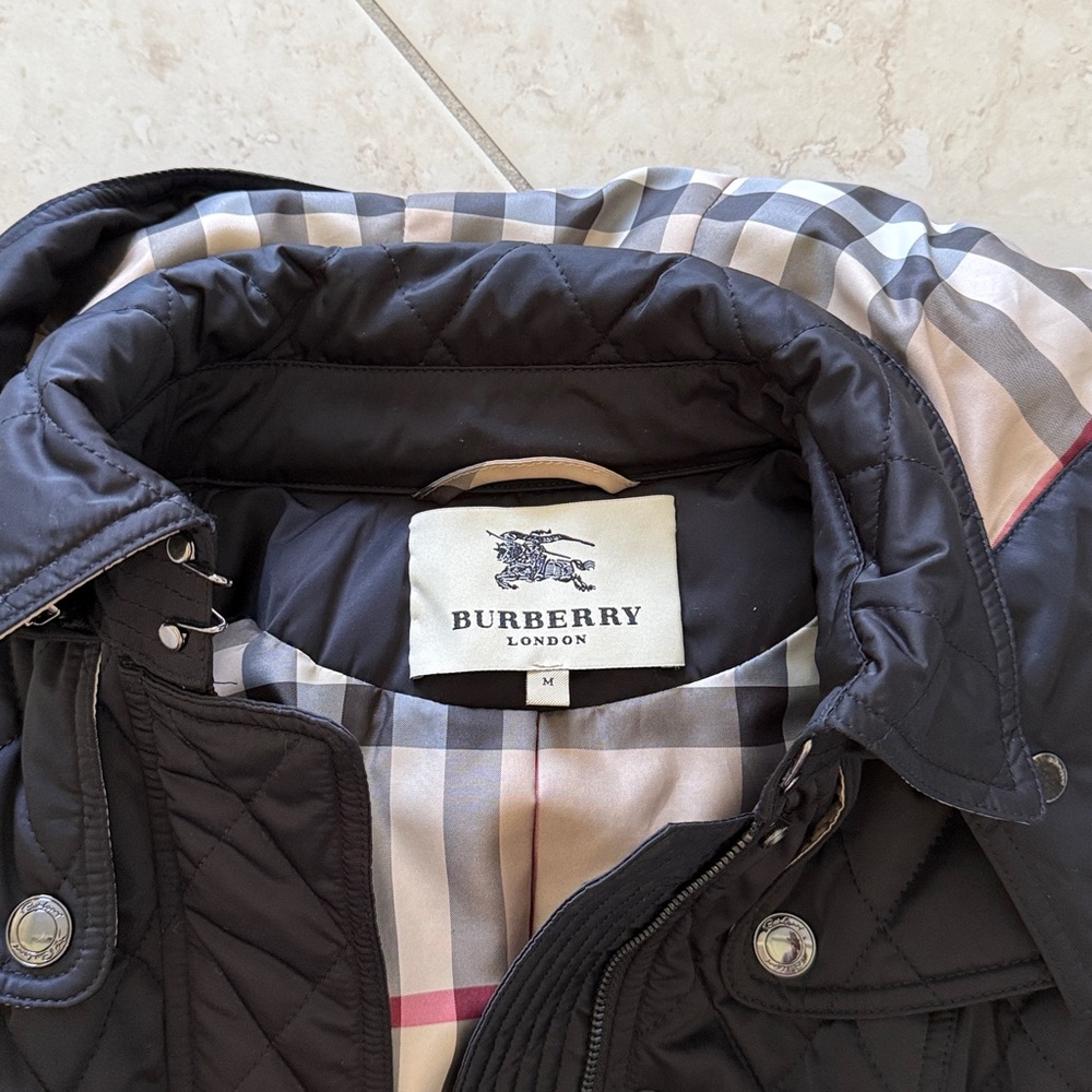 Burberry Quilted Black Jacket - Picture 2 of 5